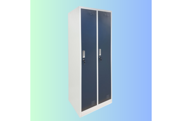 SZAFA BHP 2-KOMOROWA; 60CM; GRAFIT